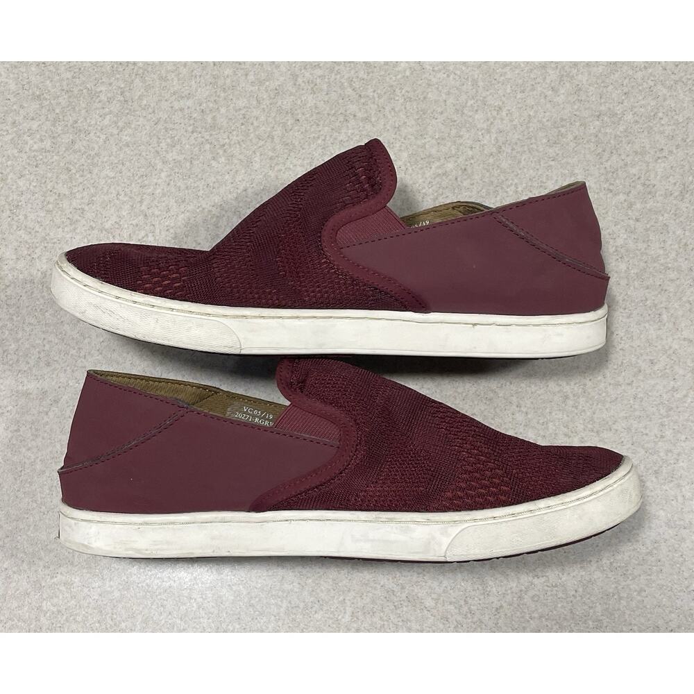 OLUKAI PEHUEA Slip On Comfort Shoes 20271 Women’s Size 10 Maroon -Casual Wear - Picture 6 of 11